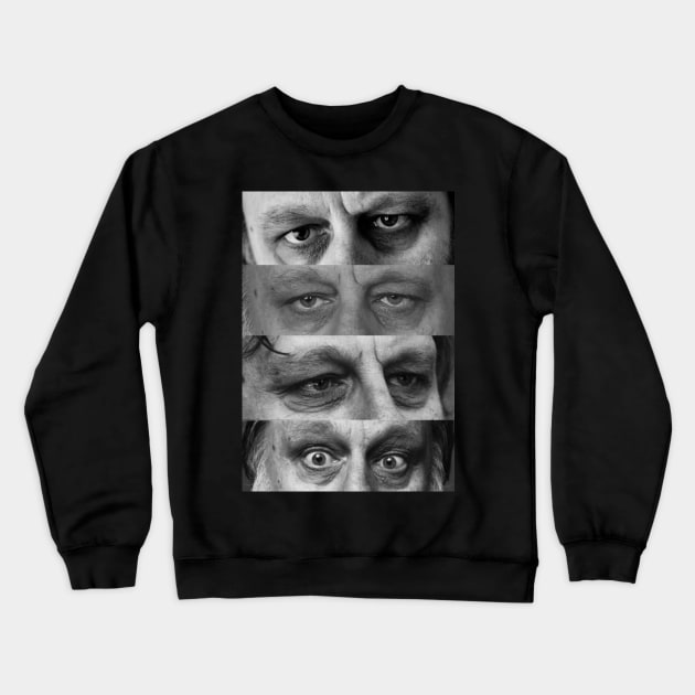 Žižek Eyes Crewneck Sweatshirt by przezajac